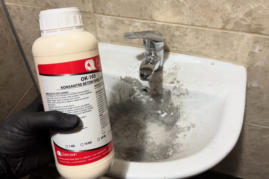 Betonla tıkanmış lavabo gideri nasıl açılır?