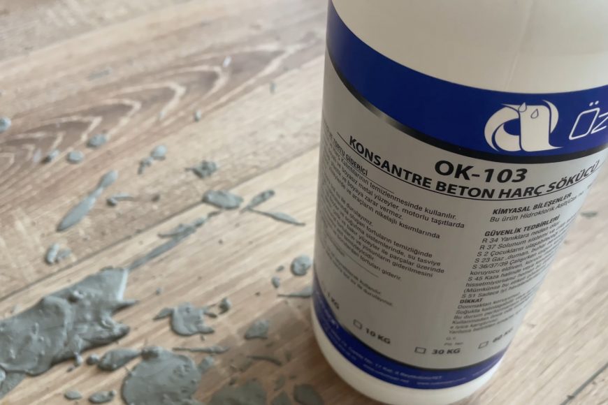 Parkeye bulaşan beton nasıl temizlenir?