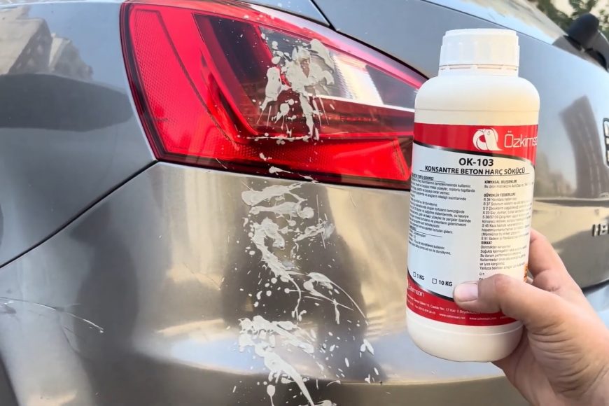 Arabaya bulaşan harç nasıl temizlenir?