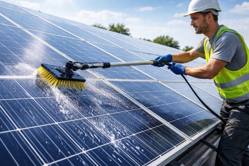 Güneş paneli temizleme suyu